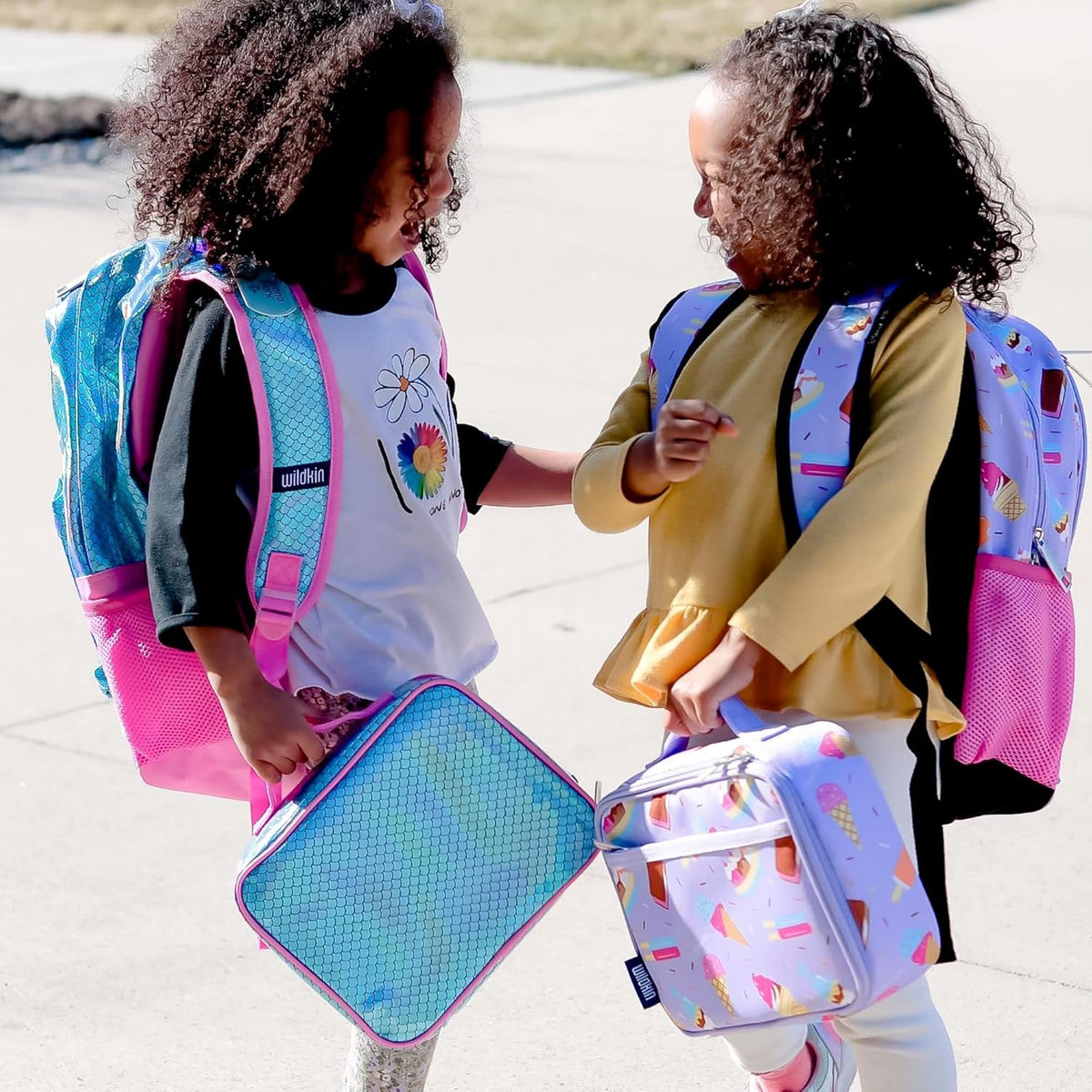 Wildkin Kids Insulated Lunch Box – Durable and Reusable for School & Travel - Mermaid Scales