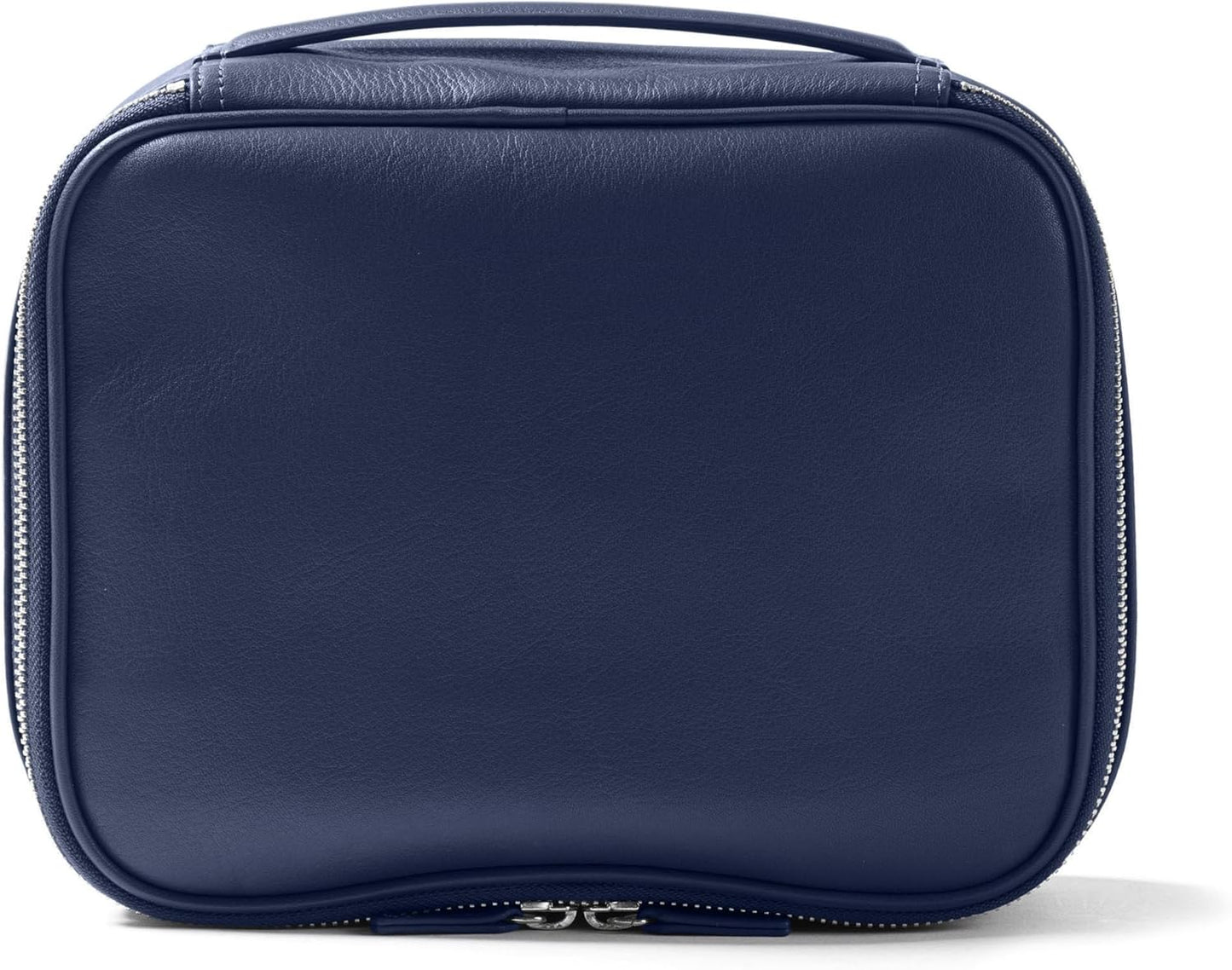 Leatherology Navy Blue Large Travel Organizer - Zipped mesh storage pocket, elastic loops for organization, double metal zipper