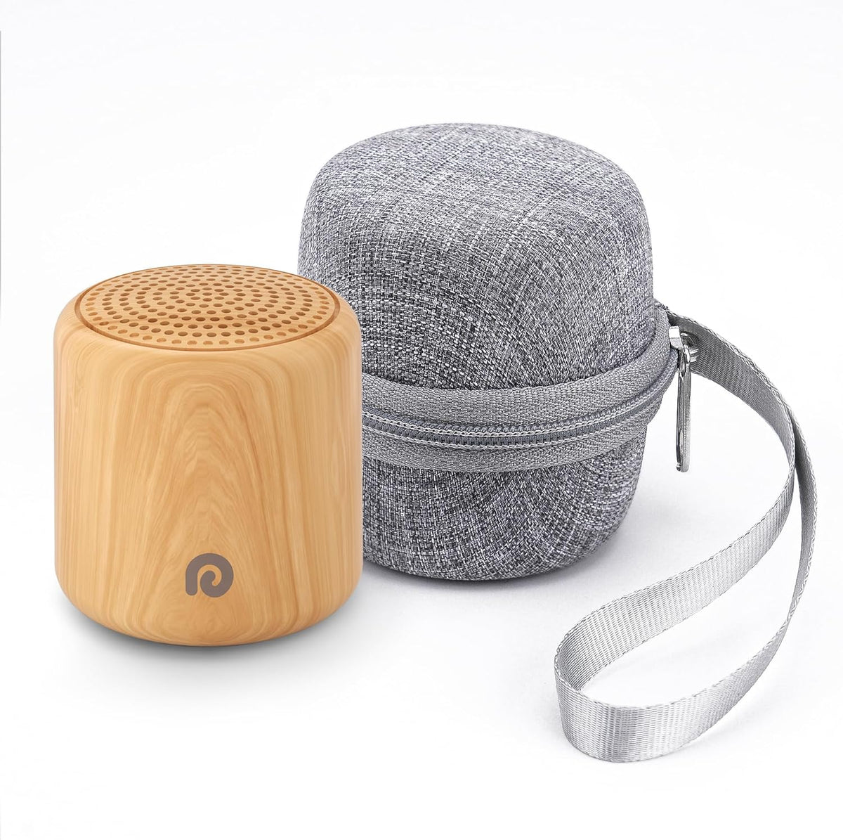 Dreamegg Portable White Noise Machine with Travel Case - Egg-Sized Sound Machine for Baby & Adult Sleep, 16 Soothing Sounds, 1000mAh Battery, Timer, Sound Machine for Baby Adults Home Gift, Wood