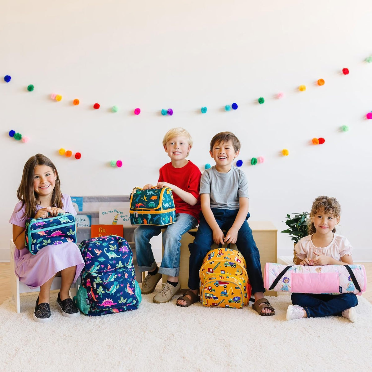Wildkin Kids Insulated Lunch Box – Durable and Reusable for School & Travel - Rad Roller Skates