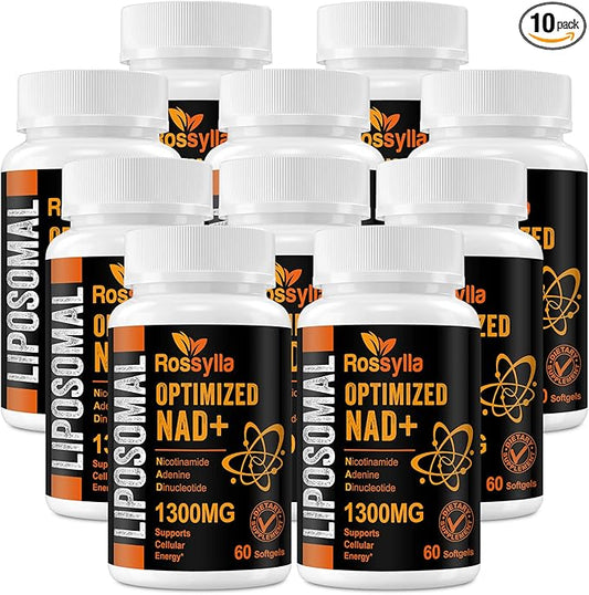 1300 MG Liposomal NAD+ Supplement | Highest Absorption | Purest NAD Supplemet to Boost NAD+ Effetively | Boosting NAD+ Supplement for Aging Defese, Cellular Energy, Longevity | 600 Count