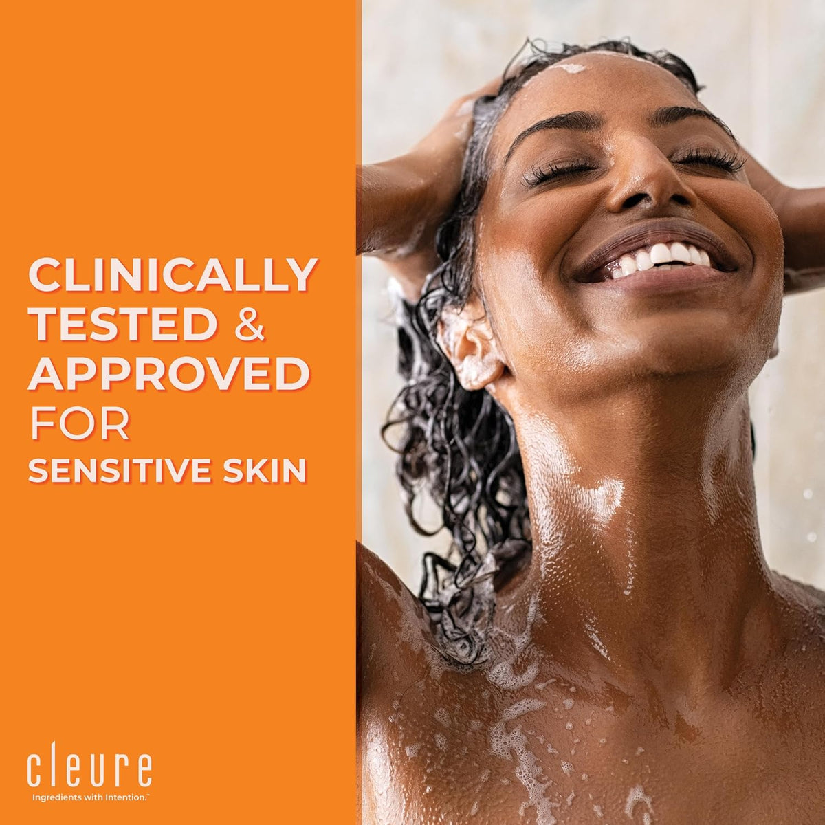 Cleure Hypoallergenic Volumizing Shampoo for Sensitive Skin - Fragrance Free, SLS Free & Paraben Free (12 oz, Pack of 1)