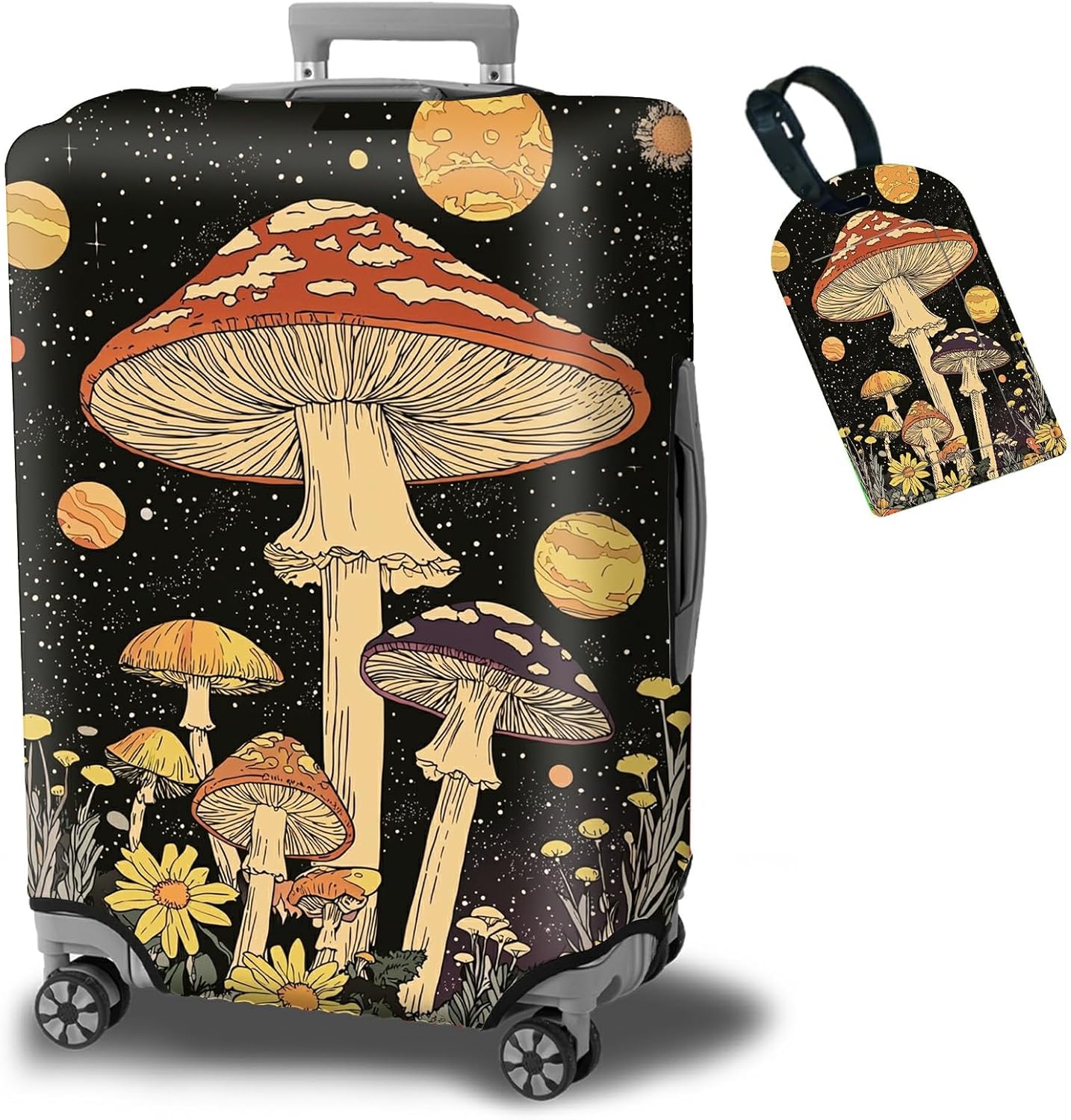 Luggage Cover Plus - 26-28 Inch Suitcase Protector with Concealed Zipper, Washable Elastic Cloth, Dustproof, Anti-Scratch