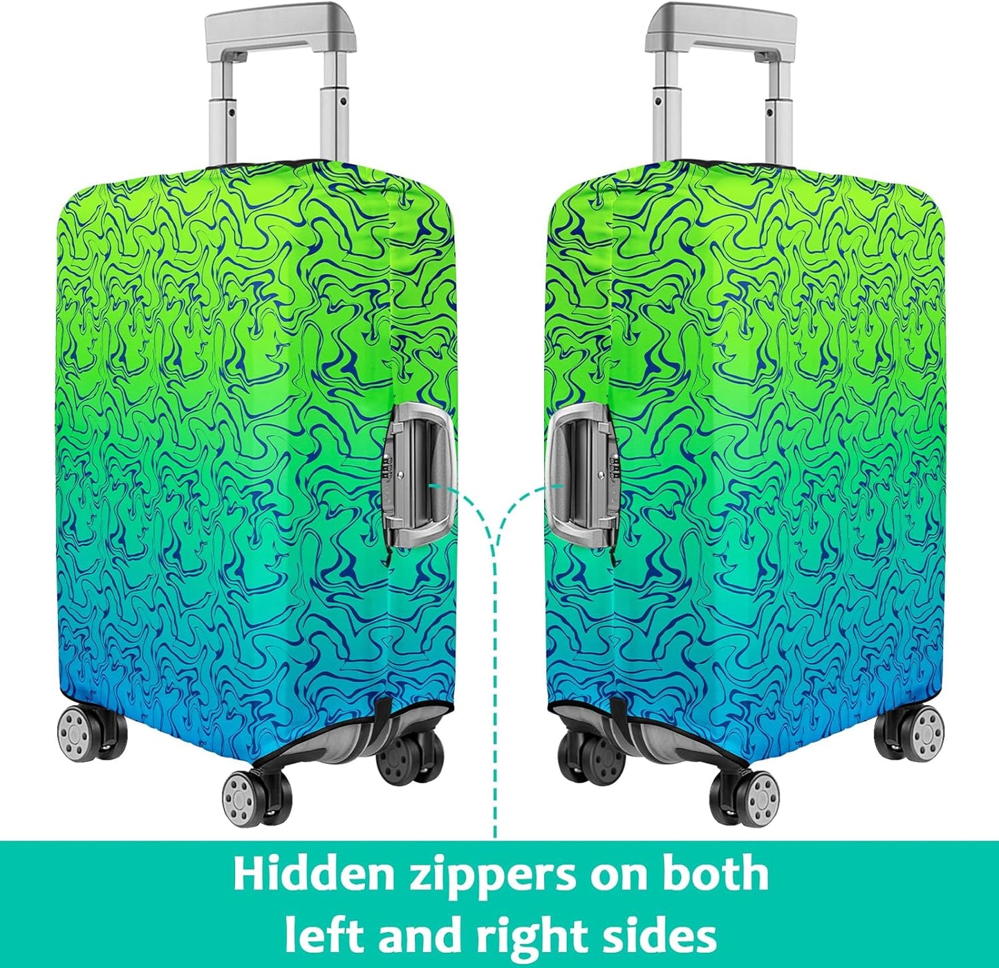 Luggage Cover for Suitcase Elastic Suitcase Cover Protector, Carry On Luggage Sleeve Anti Scratch Travel Essentials Suitcase Cover Fits 27-29