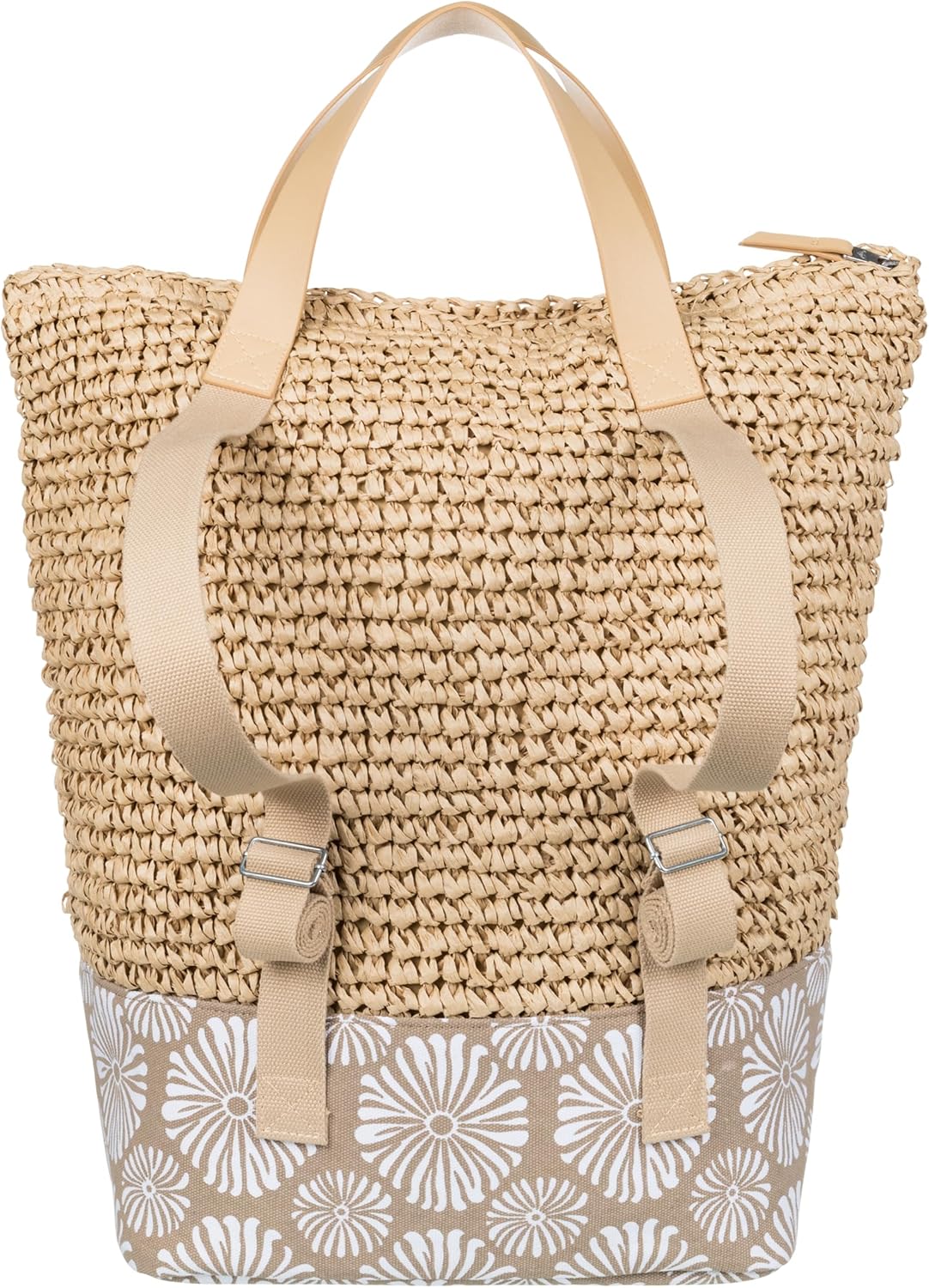 Roxy Women's Beach Tote Bag | Travel | Vacation | Straw | Lightweight | Breathable