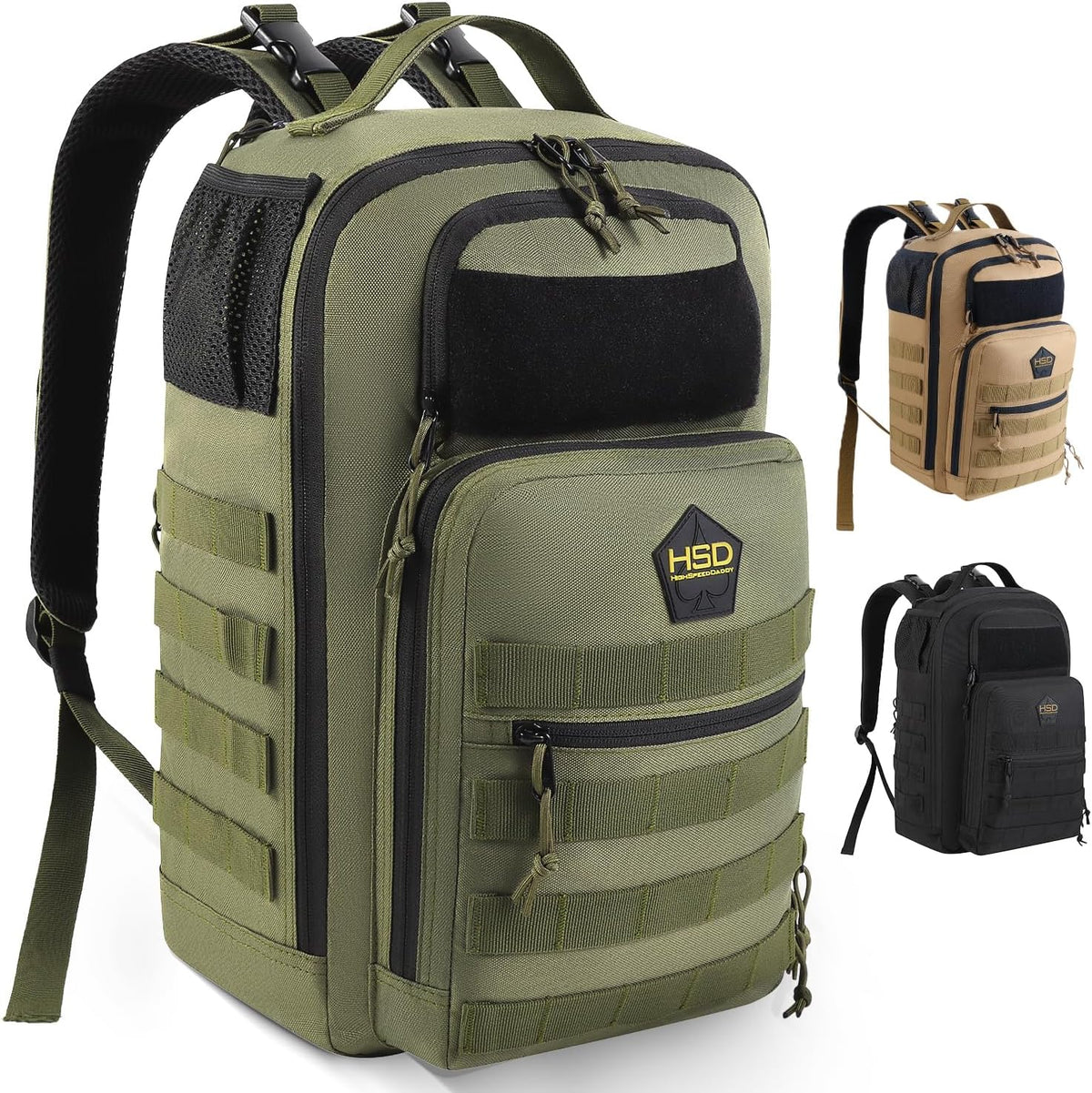 HighSpeedDaddy - Baby Diaper Backpack, Military-Grade, Waterproof, Compact Baby Travel Bag with Diaper Changing Mat