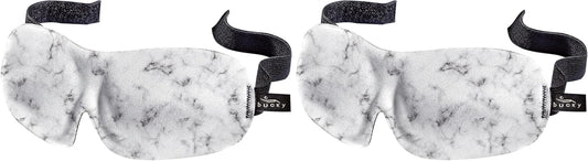 Bucky 40 Blinks No Pressure Printed Eye Mask for Travel & Sleep, Marble, One Size (Pack of 2)
