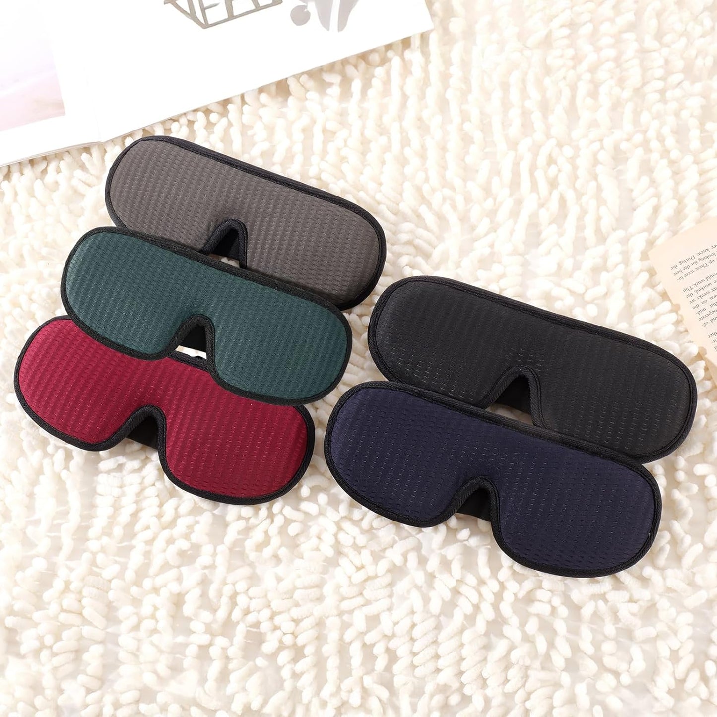 Sleep Mask for Men and Women 3D Contoured Eye Mask Patented Adjustable Light Blocking Night Mask for Sleeping (Green)