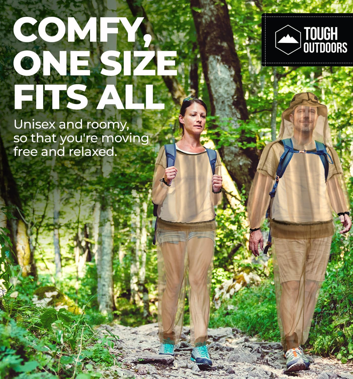 Tough Outfitters Mosquito Suit Pants - Mosquito Clothing for Men & Women - Insect, Bug Proof Net Mesh Pants for Gardening & Outdoor - Protection from Flies, Tick, Gnats