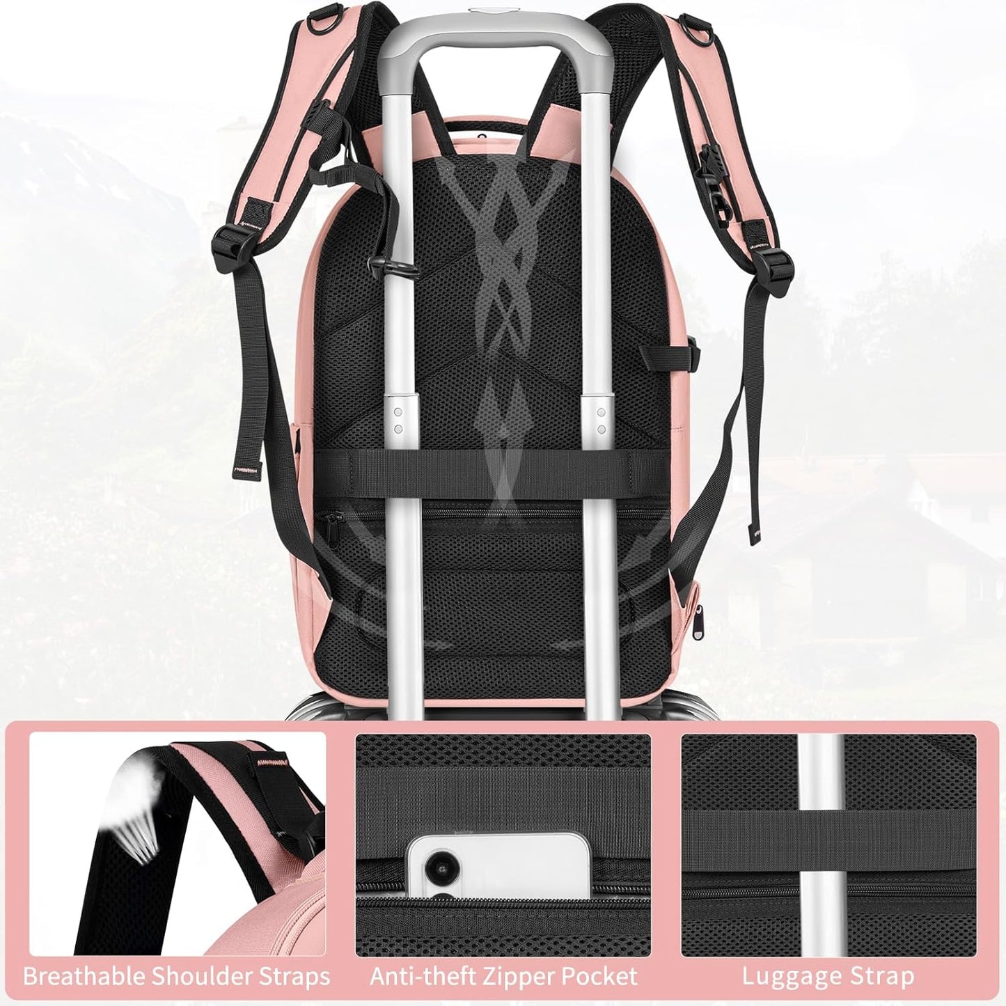 TORIBIO Camera Backpack, Hardshell DSLR Photography Camera Bag, Waterproof Hard Shell Camera Case with Tripod Holder & 15.6" Laptop Compartment Compatible with Canon/Nikon/Sony/DJI Mavic Drone