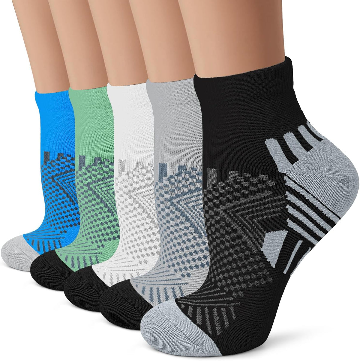 Iseasoo Copper Compression Socks for Men & Women – Plantar Fasciitis Relief, Ankle Support & Circulation – Running & Recovery