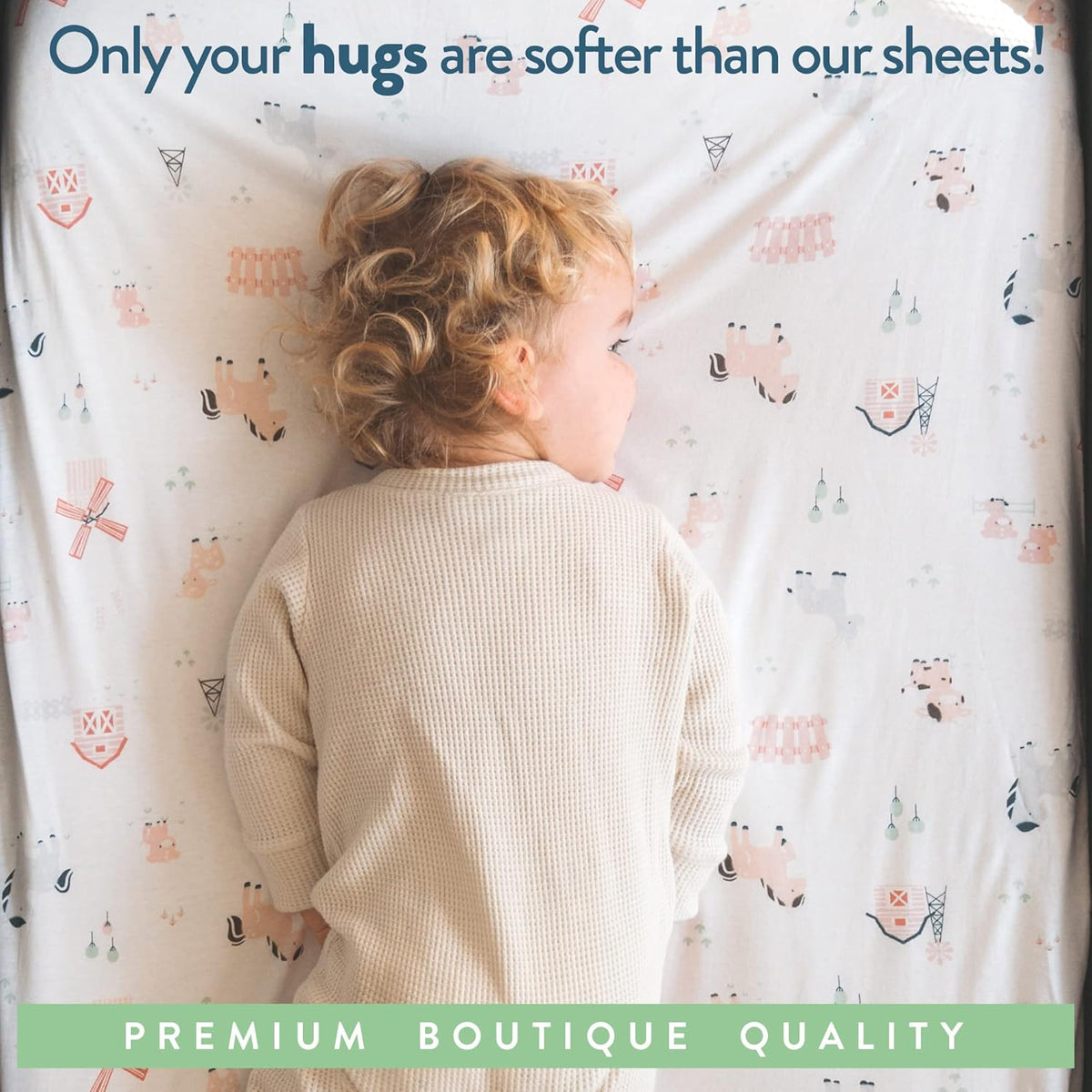 Pack and Play Sheets Fitted – Compatible with Graco Pack n Play Playard Crib and Other 27 x 39 Inch Playpen Mattress – Snuggly Soft 100% Jersey Cotton – Farm Animals – 2 Pack