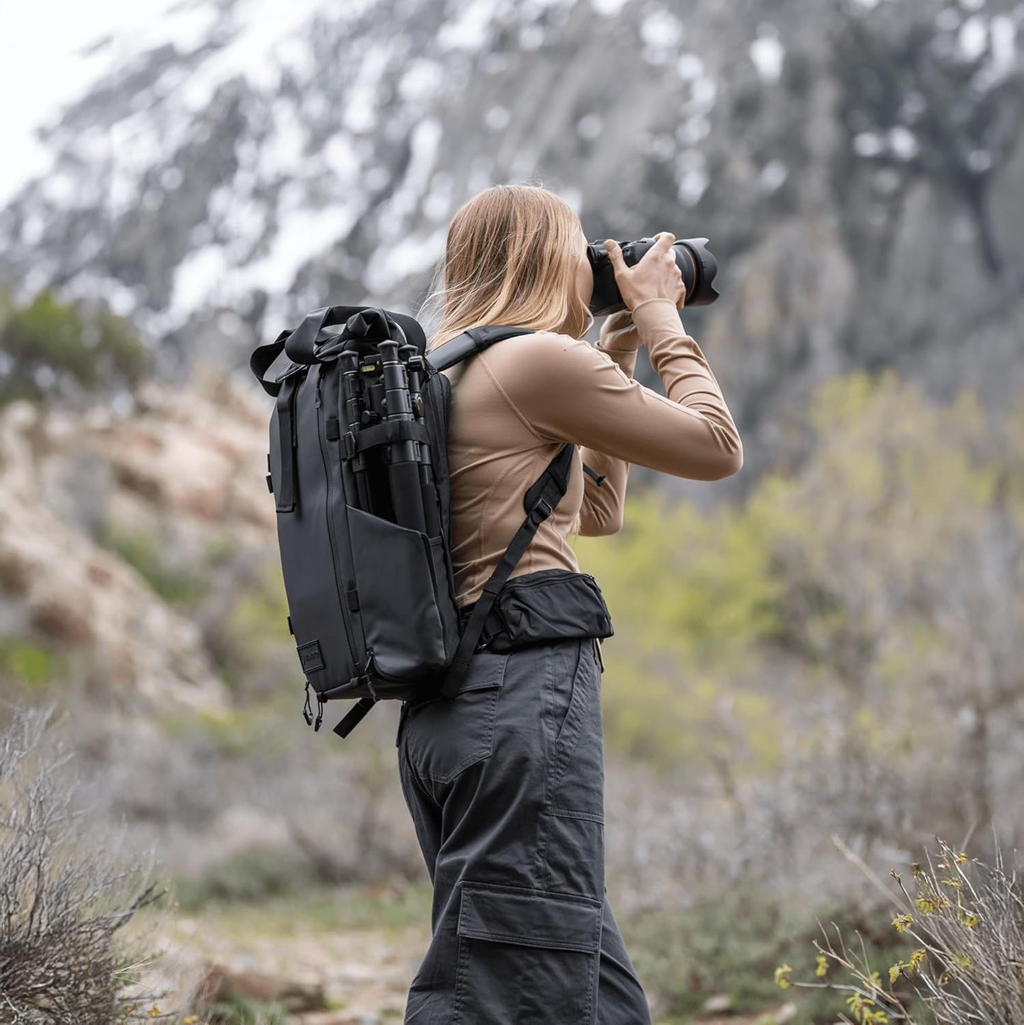 WANDRD All New PRVKE 41L V4: Weatherproof Travel and Camera Backpack, Everyday Carry Bag with Laptop Sleeve, Quick Side Access, Rolltop Expansion, Clamshell Opening – Versatile Photography Backpack