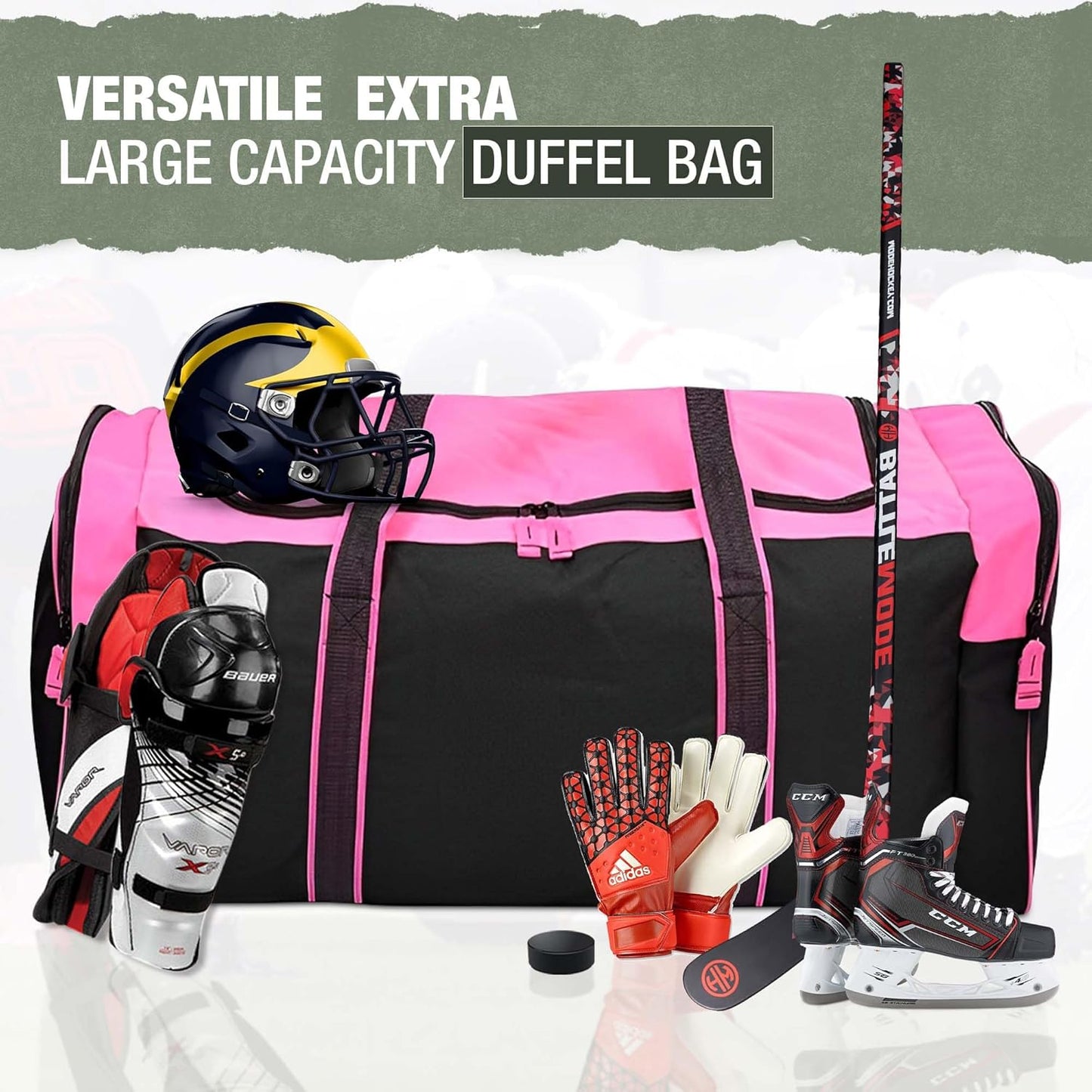 Jetstream Heavy Duty Multi Pocket Durable Sports Gym Equipment Travel Duffel Bag