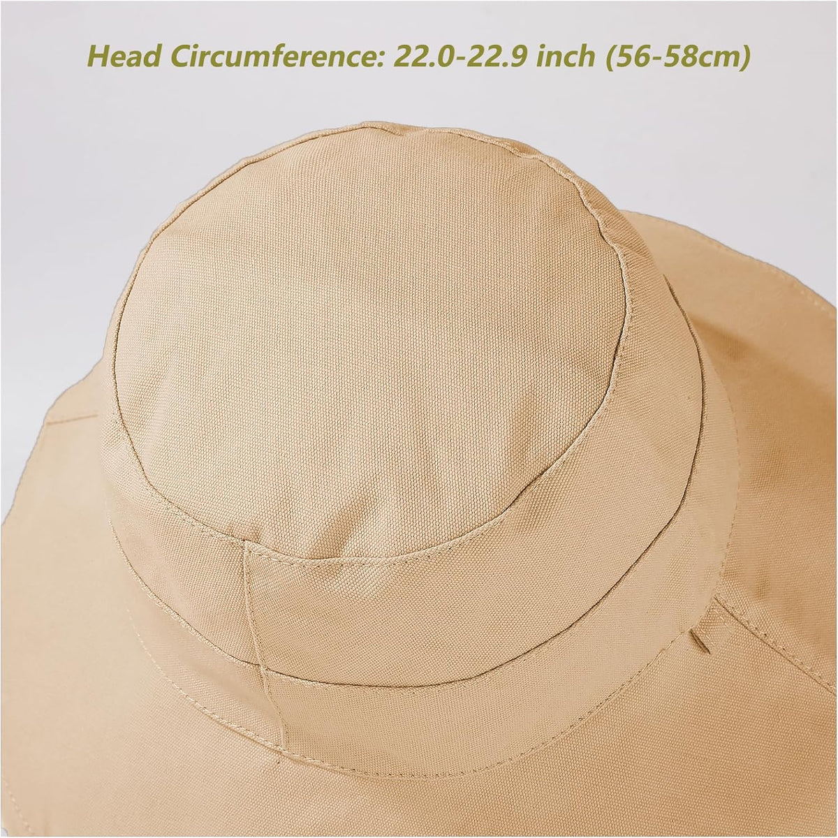 vidsel Womens Sun Hats Wide Brim Reversible Bucket Cotton Hat Packable Summer Travel Cap with Hat Clip,UV Protection