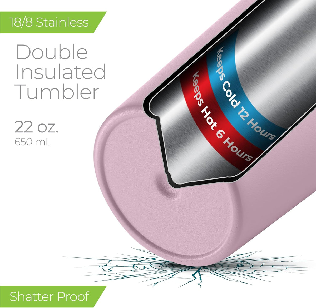 SIPX™ Triple-Insulated Tumblers - 22oz. Premium Modern Tumbler With Lid, insulated Cup Keeps Hot For 6 Hours, Stainless Steel Tumbler Made Of Sustainable Material, Coffee Travel Mug For Home & Office