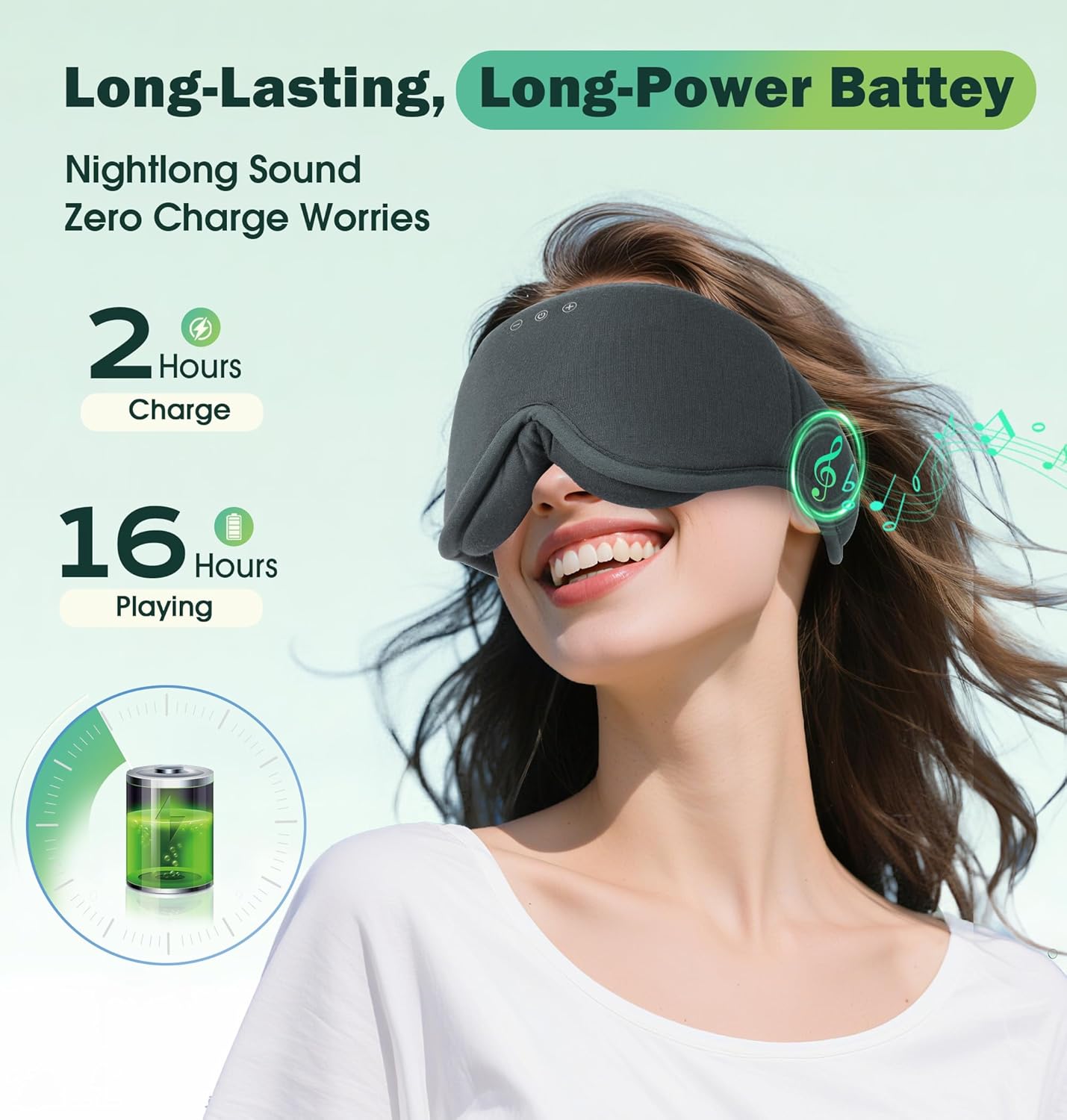 Sleep Mask with Headphones Bluetooth 5.4，LC-dolida 2025 New 3D Bluetooth Sleep Mask Headphones with Soft Bamboo Cotton for Side Sleepers Women Men, Sustainable Luxury for Better Sleep