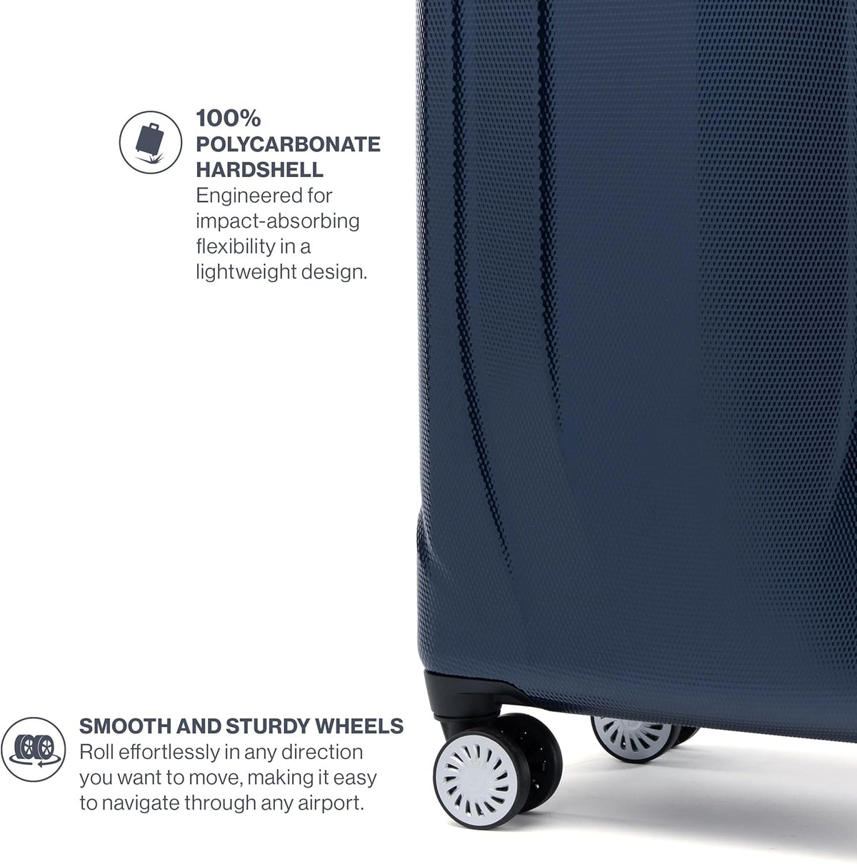 Travelpro Pathways 3 Hardside Expandable Luggage, 8 Spinner Wheels, Lightweight Hard Shell Suitcase, 3 Piece Set (21/25/28), Royal Blue