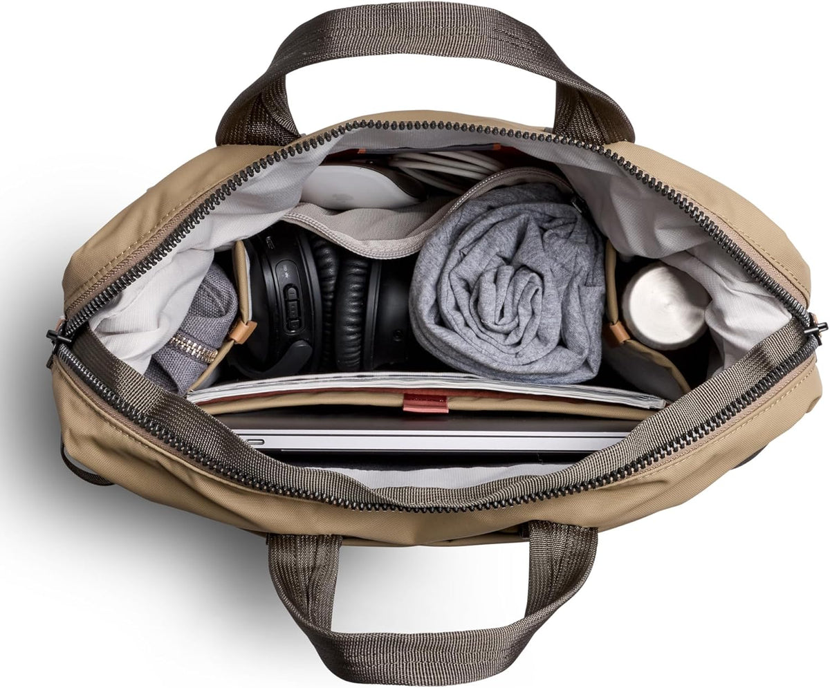 Bellroy Tokyo Totepack, water-resistant woven convertible backpack and tote bag - Khaki