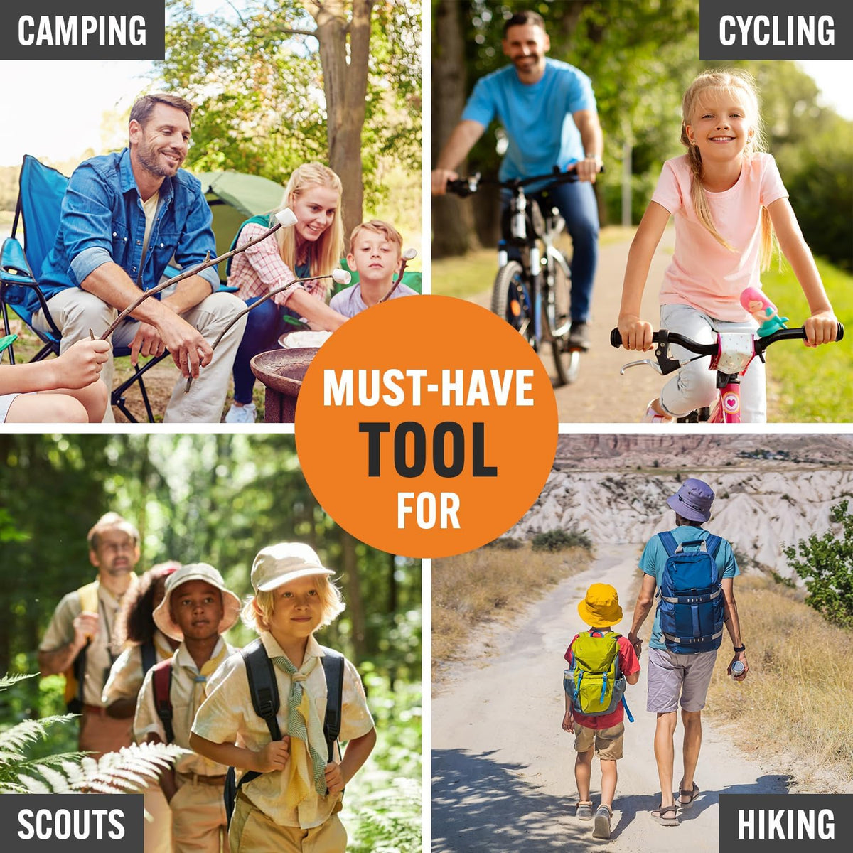Multitool 15-in-1 with Safety-Locking, Stainless Steel Multi Tool Pliers, Functional Pocket Knife (EDC) for Outdoors, Camping, Hiking, Fishing, Simple Repir, Gift for Father, Husband Brother Boyfriend