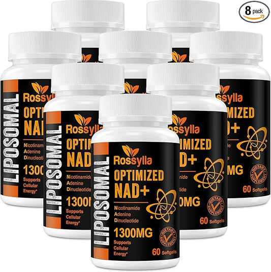 1300 MG Liposomal NAD+ Supplement | Highest Absorption | Purest NAD Supplemet to Boost NAD+ Effetively | Boosting NAD+ Supplement for Aging Defese, Cellular Energy, Longevity | 480 Count