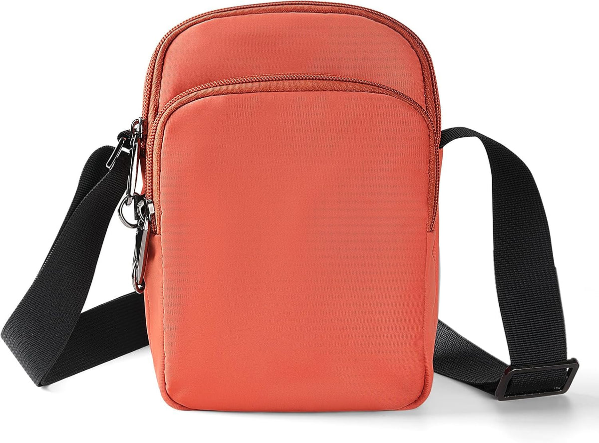 BROADREAM Small Crossbody Bag Men Women, Anti-Theft Crossbody Sling bags - Mini Shoulder Travel Bag for Hiking Sports