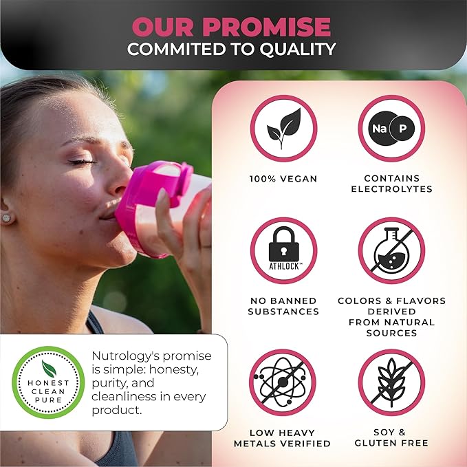 Nutrology Beet Active, Natural Pre-Workout Powder, Supports Energy, Endurance & Nitric Oxide Flow with Beet Powder, Yerba Mate & Electrolytes, Vegan Pre Workout, Passion Fruit Flavor, 30 Servings