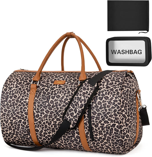 Garment Bag for Travel Convertible Carry On Garment Bag Large Travel Duffel Bags for Women 2 in 1 Hanging Suitcase Suit Travel Bags for Women & Men 3pcs Set