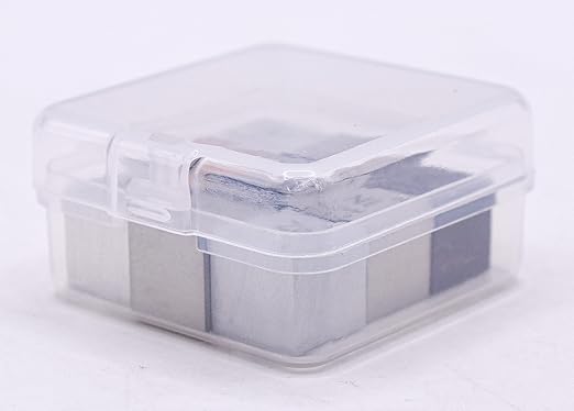 0.39" 10mm 9 Pack Element Cube Set Engraved Density Up to 99.99% Pure Metal Cubes Periodic Table Science Education Collection - Aluminium Bismuth Carbon Copper Iron Nickel Zinc Titanium Tin