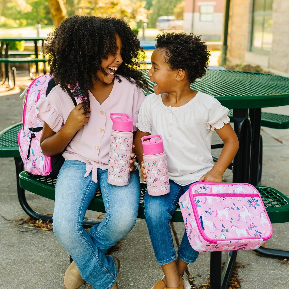 Wildkin Kids Insulated Lunch Box – Durable and Reusable for School & Travel - Magical Unicorns