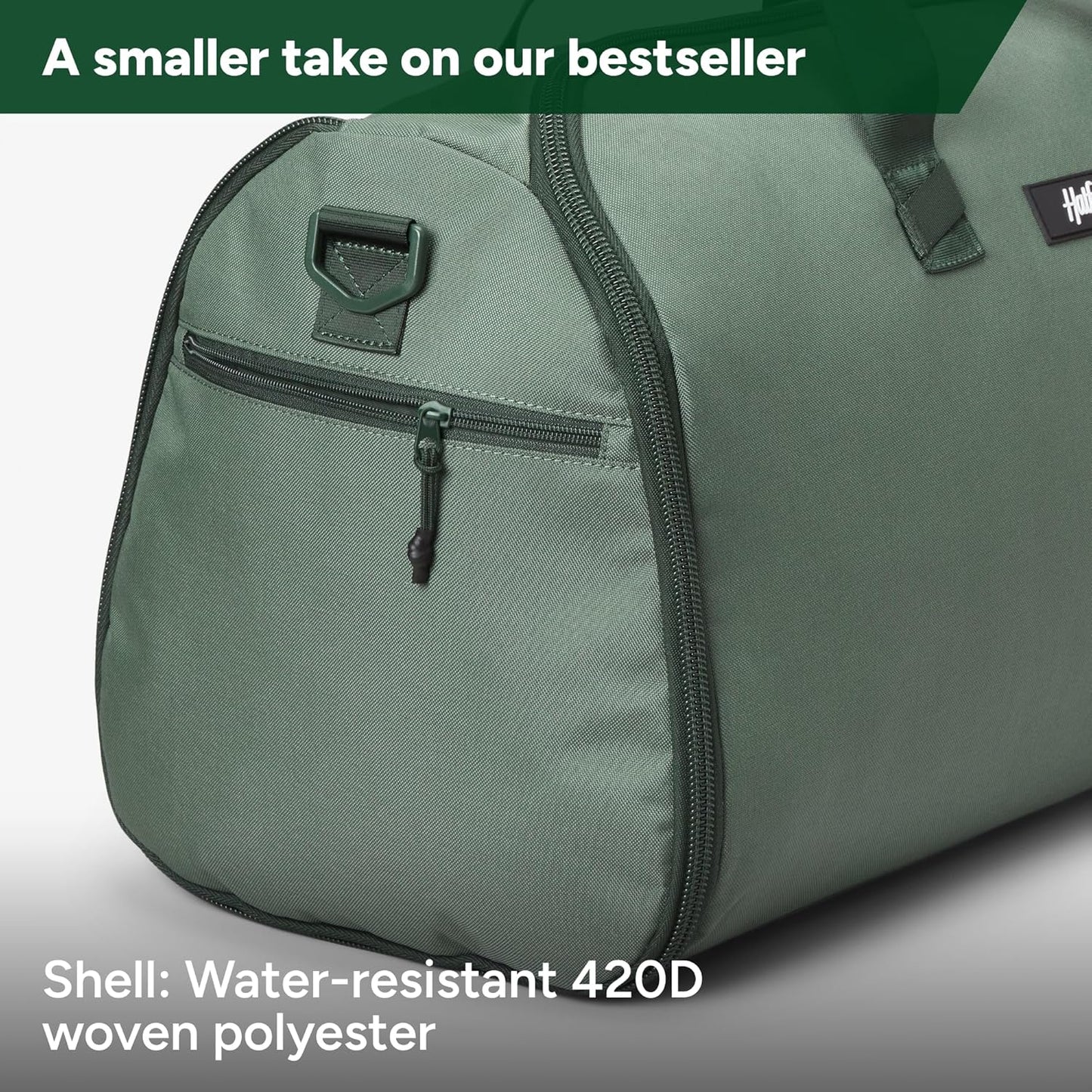 Halfday Convertible 2-in-1 Garment Duffel Weekender Bag 40L | Wrinkle-Free Travel, Hanging Suit Compartment, Shoe Pockets, Trolley Sleeve. Durable & Water-Resistant Carry-On, Cactus