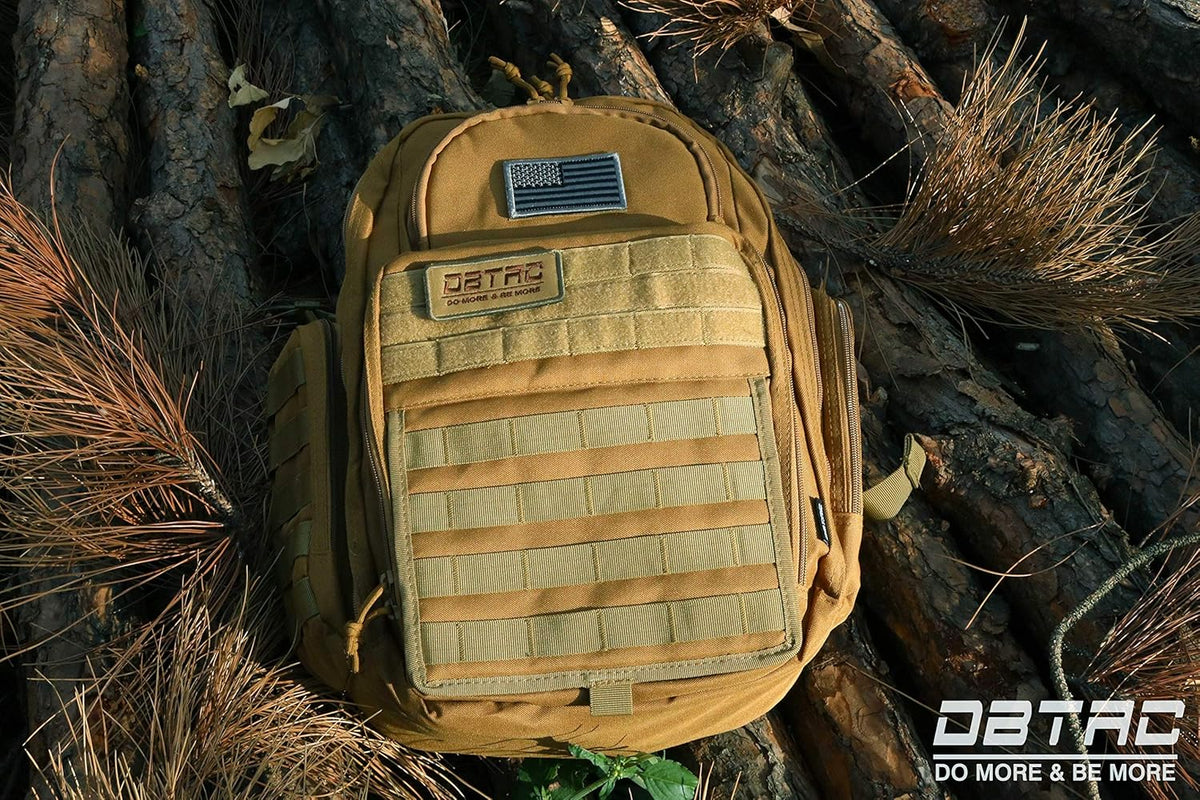 Diaper Bag Backpack for Dad, DBTAC Large Baby Nappy Bag for Men w/Changing Mat, Insulated+Wipe Pockets, Stroller Straps, Tan