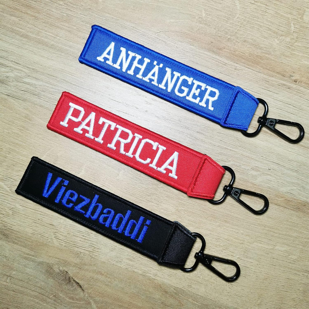 Custom Luggage Tags, Custom Personalized Luggage tag Name, Embroidery Key Ring Accessories for Car, Luggage, Crate,Gear