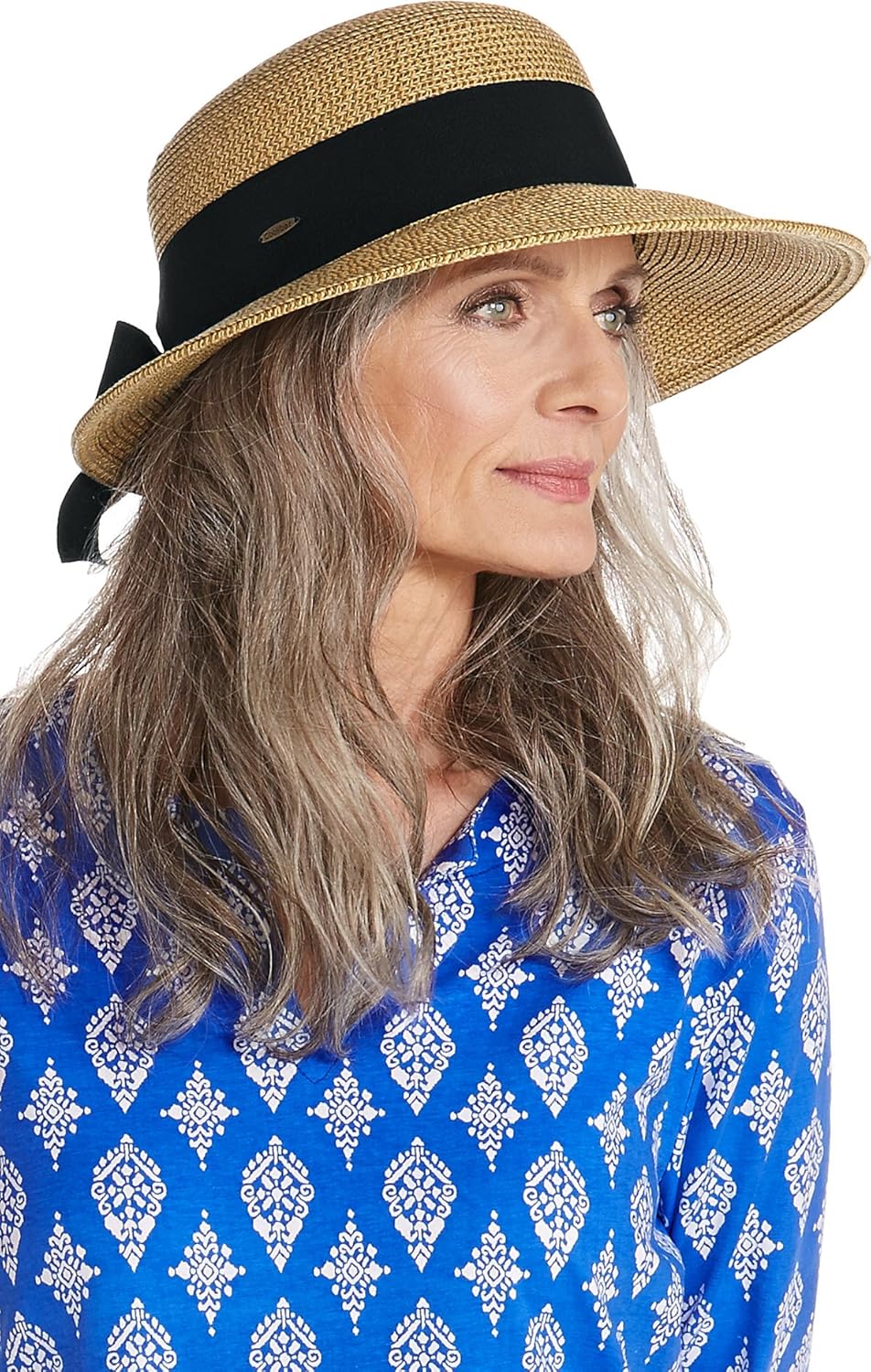 Coolibar UPF 50+ Women's Asymmetrical Clara Sun Hat - Sun Protective