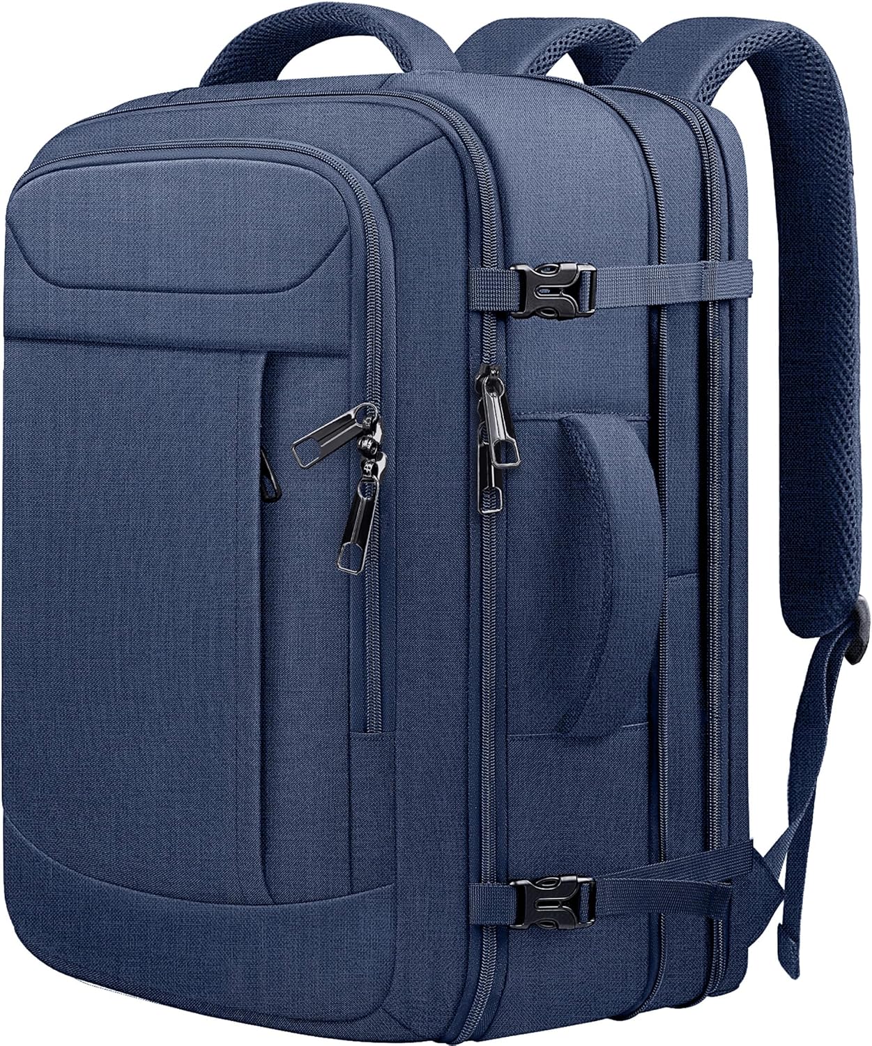 Travel Laptop Backpack, Expandable 40-50L Travel Backpack, 17.3 Inch Carry on Large Luggage TSA Flight Approved Laptop Bag, Multiple Pockets TSA Friendly Water Resistant Business Bag for Men, Blue