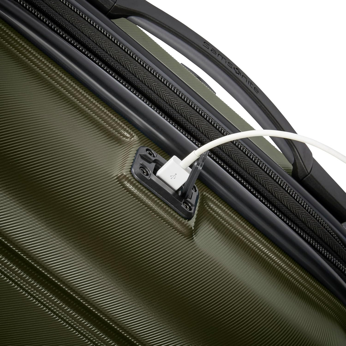 Samsonite Omni 2-2pc Hardside Luggage Set (21/28) - Carry-On & Large Checked - Spinner Wheels - Scratch Resistant Hardshell - Airline-Approved - Lightweight Expandable Polycarbonate - Vita Olive