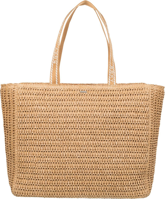 Roxy Women's Beach Tote Bag | Travel | Vacation | Straw | Lightweight | Breathable