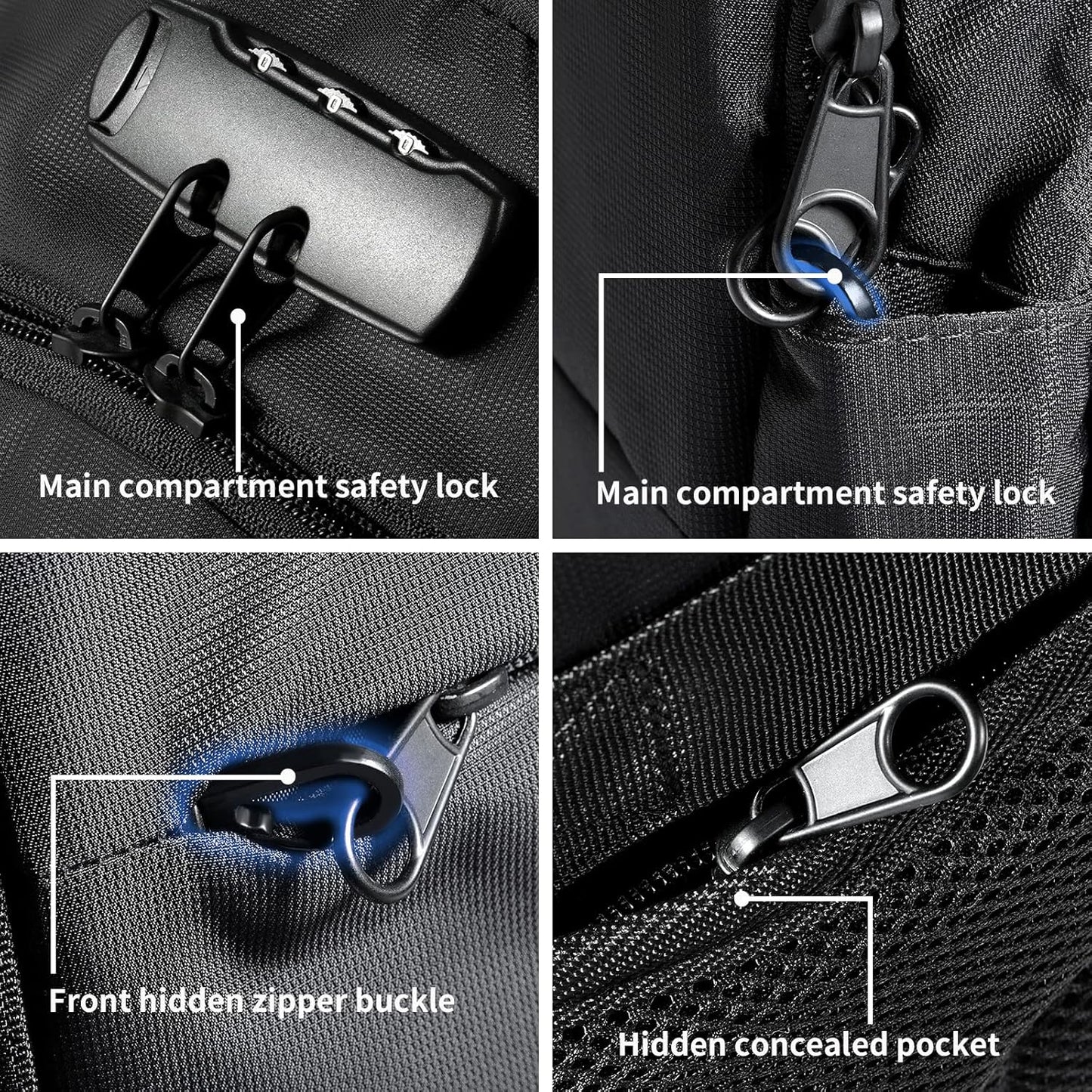 Tzowla 35 Liter Anti Theft with USB Charging Port Laptop Backpack