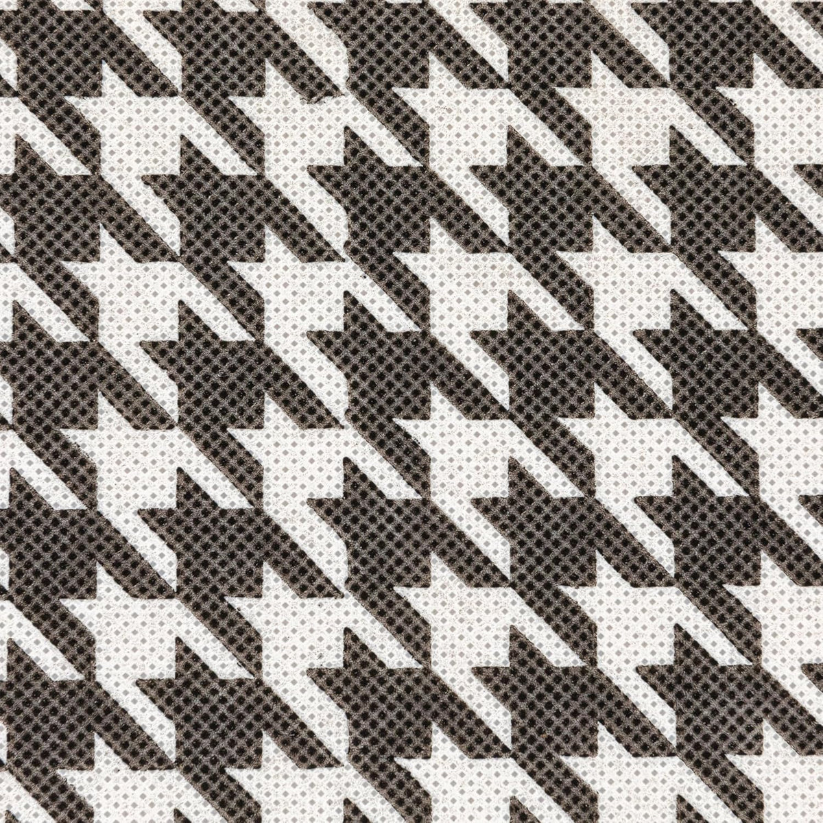 Household Essentials Fabric Storage Bins 6 Piece Set, Houndstooth White and Black