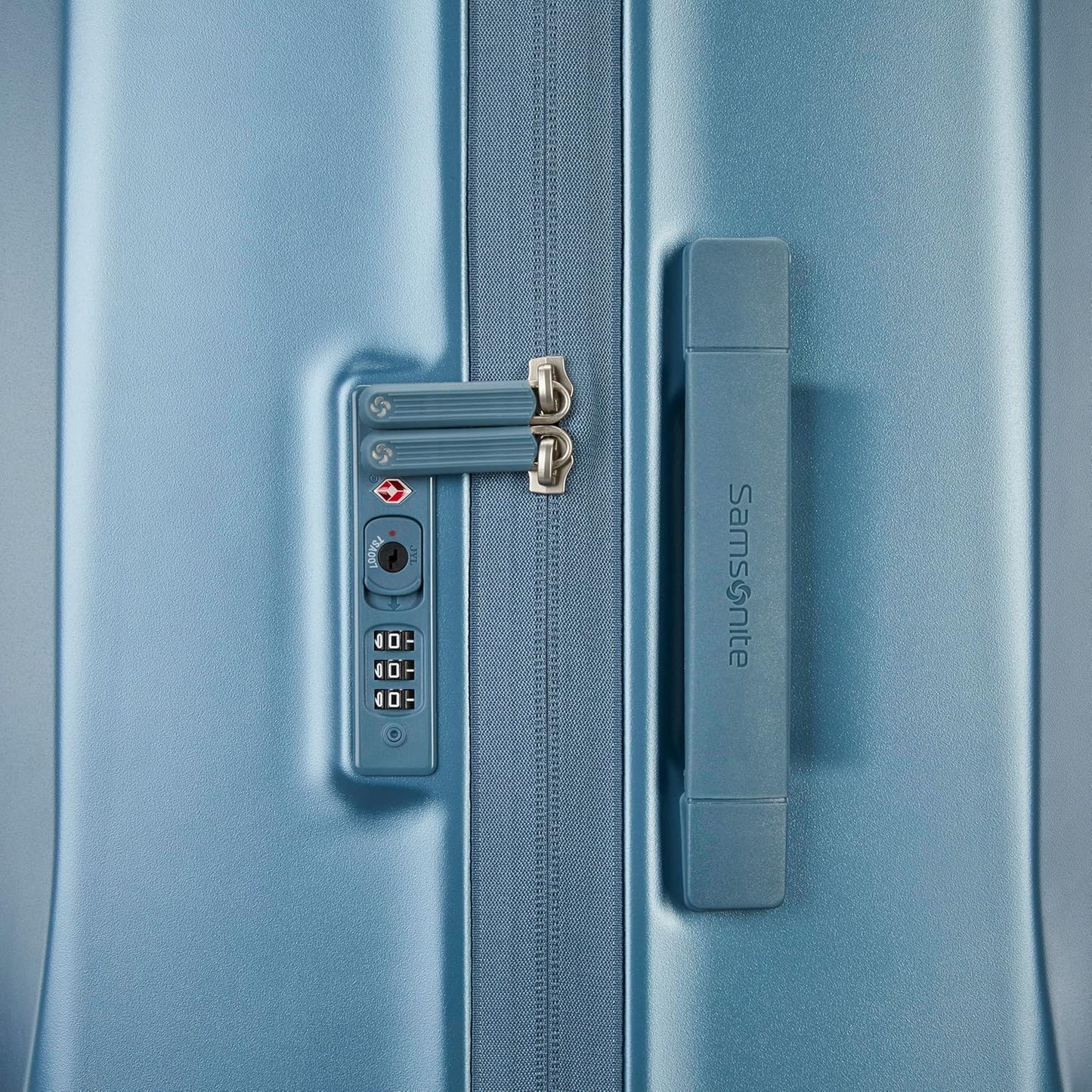 Samsonite UpLIFT Large Checked Hardside Luggage with Spinner Wheels - Airline-Approved, TSA Lock, Adjustable Handle System - Polycarbonate Hard Suitcase for Ultra Lightweight Travel - Elemental Blue